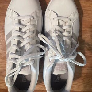 Adidas Sneakers White  3 Gray Stripes